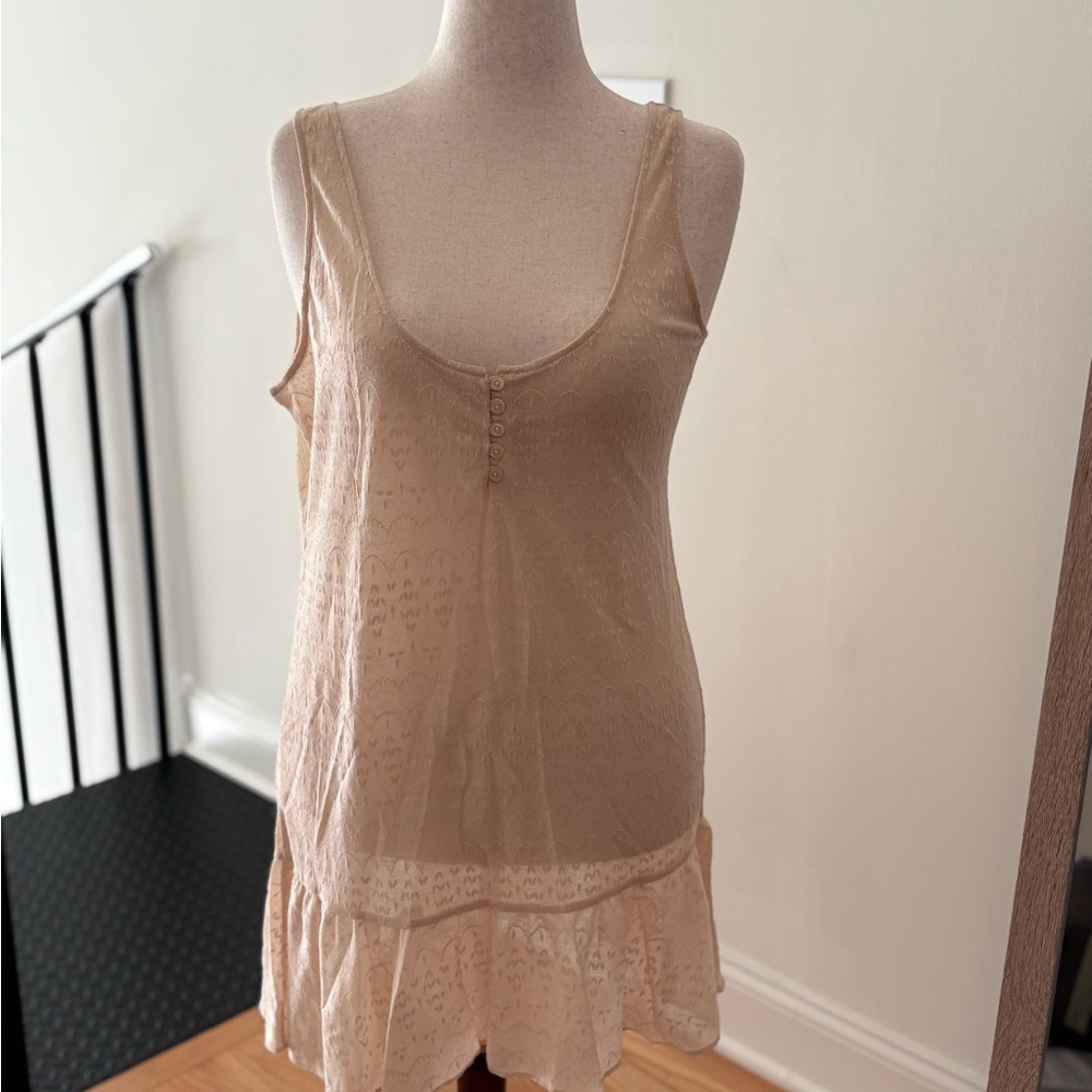 Kimchi Blue Textured Beige Top